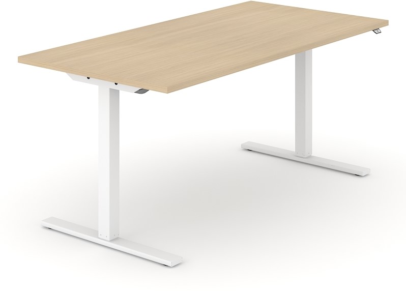 Elektrische Verstelbaar Zit Sta Bureau Frame One - D1 - Wit eiken - 140