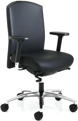 Bureaustoel Kohl Selleo leder 5D NPR armleggers