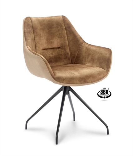 Carbine_Armstoel_Draai_Combo_Elephant1 2_ 203_Sand OUT  Bonnie_815 Walnut IN - Hoofdfoto.jpg