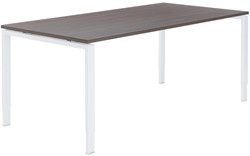 Carre bureau recht 4-poot incl. kabelgoot