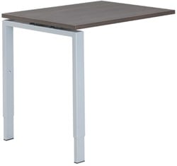 Carre Bureau Aanbouw Recht 4-poot