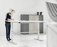 Elektrisch verstelbare zit sta vergadertafel Vitalform2