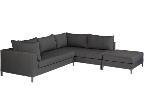 Sicilie Loungeset Tuin Rechts Stone Grey
