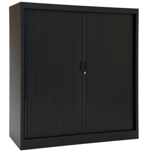 Roldeurkast CHS 105X100X45 zwart incl. 2 legborden