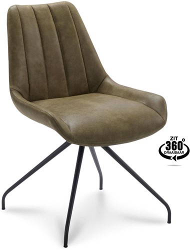 Stoel Velor 360 spinpoot