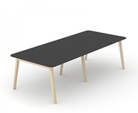 Vergadertafel Nova Wood HPL houten frame