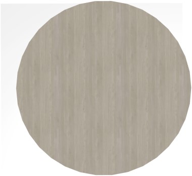 Vergadertafel rond Ø 160 cm - Grey wood