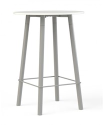Corner Hoge Tafel Rond Metalen Poten