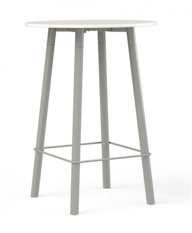 Corner Hoge Tafel Rond Metalen Poten