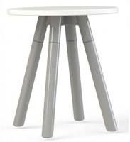 Corner Bijzettafel Rond Metalen Poten