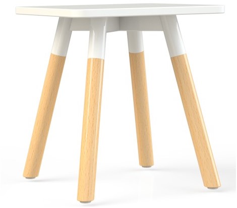 Corner Bijzettafel Recht Houten Poten