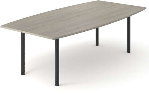 Vergadertafel Optima tonvormig 240x120 cm -3