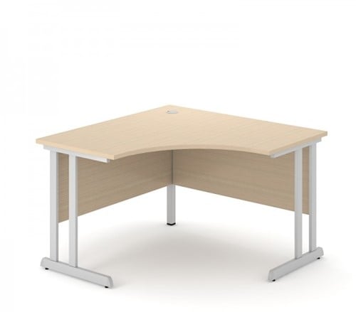 Hoekbureau 120x120 Optima C vaste hoogte 72 cm