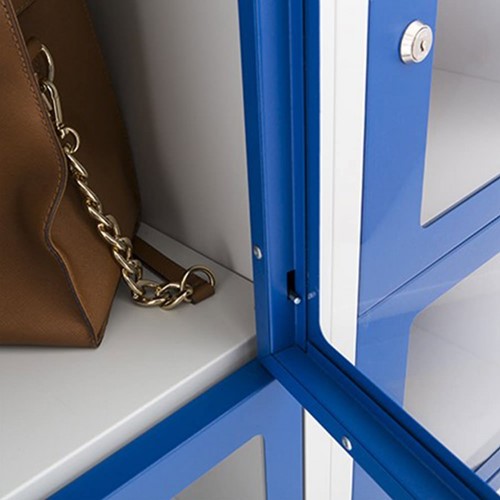 Premium Locker met acrylglas 10 deuren 80 cm breed-3