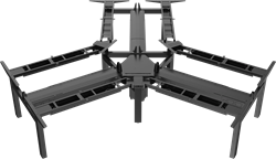 Elektrisch zit sta bureau frame Wing