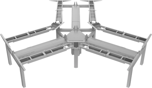 Elektrisch zit sta bureau frame Wing-2