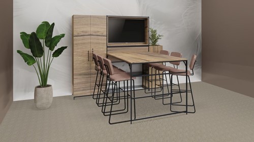 Dichte kast opstelling