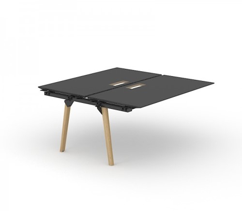 Bench bureau Nova Wood HPL uitbreidingselement houten frame-2