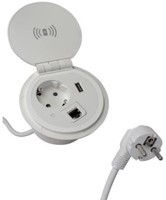 SPOT Plus inbouw stroompunt + draadloos en USB opladen-2