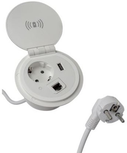 SPOT Plus inbouw stroompunt + draadloos en USB opladen-2