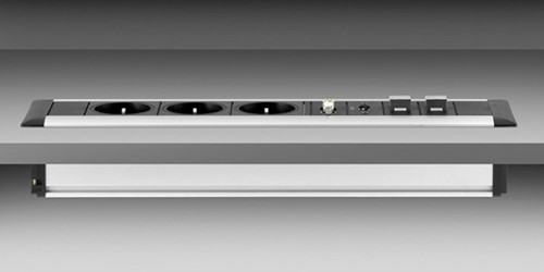 Inbouw stekkerdoos EVOline Frame Dock-3