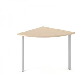 Aanbouw t.b.v. Optima bureau 1/4 rond 2 poten