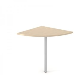 Aanbouw t.b.v. Optima bureau 1/4 rond 1 poot