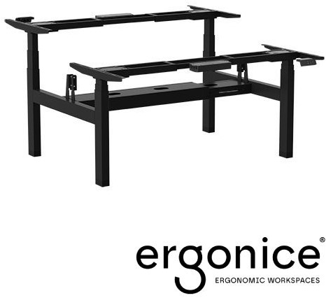 Elektrisch zit sta duo bureau frame Pro Lux