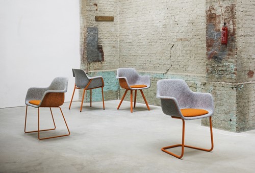 Stoel Felt sledeframe metaal-3