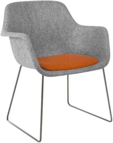 Stoel Felt draadframe metaal