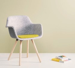 Stoel Felt 4-poots onderstel hout