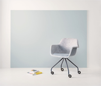 Stoel Felt met kruisvoet en wielen-3