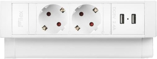 partner Isoleren Tether Stekkerdoos opbouw wit Power Desk 2x230v 2xUSB kopen?