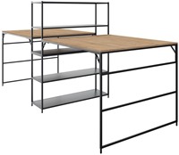 2x Flexwall front aanbouwtafel met 1 poot 110 hoog 119 breed