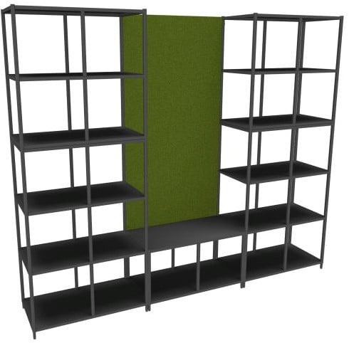 Flexwall akoestisch paneel 158 hoog, geschikt voor een vakkenkast opstelling van 5 OH
