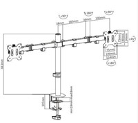 Monitorarm Focus Zwart-3