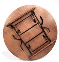 Houten Klaptafel Rond-2