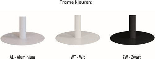 Basic Kolom tafel Ø 80 met ronde voet 75cm hoog-2