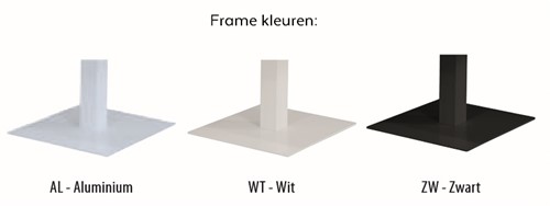 Basic Kolom tafel met vierkante voet 110 cm hoog-2