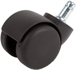 Bureaustoel wielen- harde wielen voor zachte vloeren  Ø55mm 5 Stuk