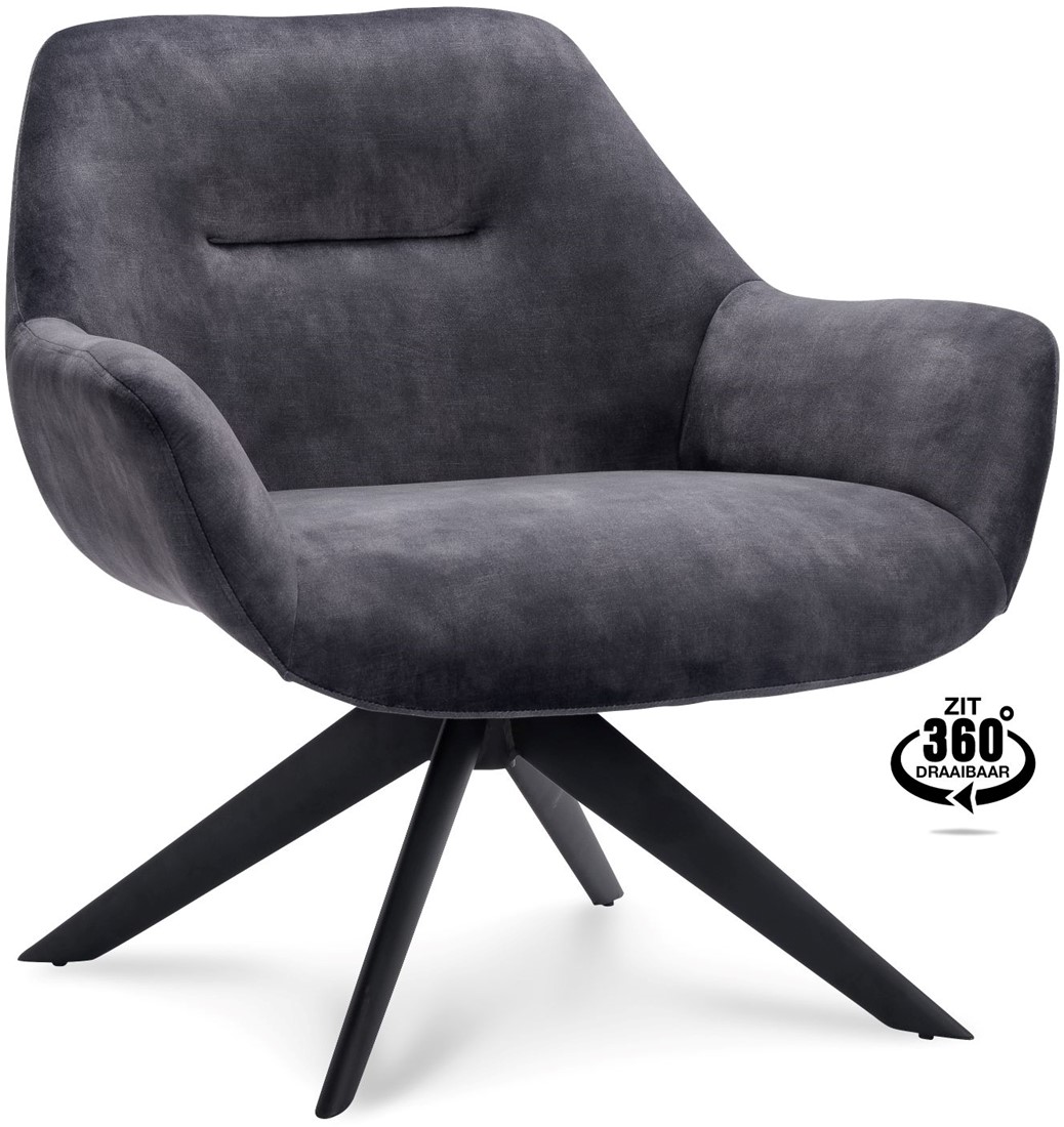 Warmte Heel boos D.w.z Fauteuil Nottinghill Spider-poot One-Stop-Office-Shop.nl