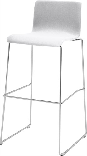 Stoel Oscar Gestoffeerd Slede Frame Hoog Model