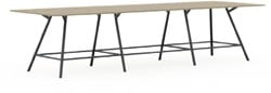 Bridge vergadertafel groot 110 cm hoog met voetensteun