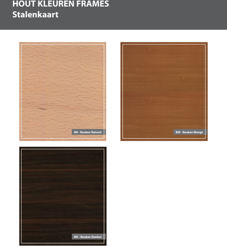 Houtkleuren frames Huislijn