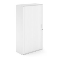 Houten Roldeurkast Uni Plus 187 cm hoog wit met witte deuren.jpg