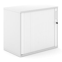 Houten Roldeurkast Uni Plus 80 cm breed Wit