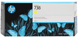 Inktcartridge HP 738 676M8A geel hoge capaciteit (origineel)