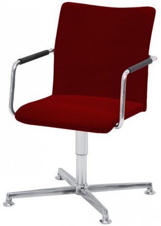 Stoel Alfa gestoffeerd hoge rug en 4-teens kruisvoet-2