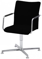 Stoel Alfa gestoffeerd hoge rug en 4-teens kruisvoet