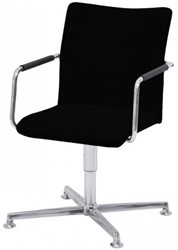 Stoel Alfa gestoffeerd hoge rug en 4-teens kruisvoet